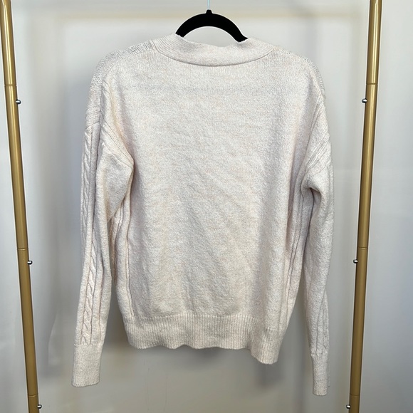 Abound Cream Button Down Cardigan - M - Picture 4 of 4